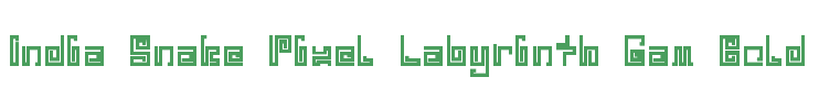 India Snake Pixel Labyrinth Gam Bold